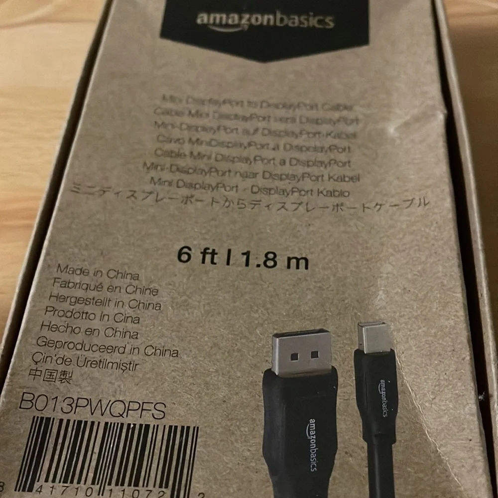 Amazon Basics High-Speed HDMI Cable 6ft l 1.8 m Set of two new in box
